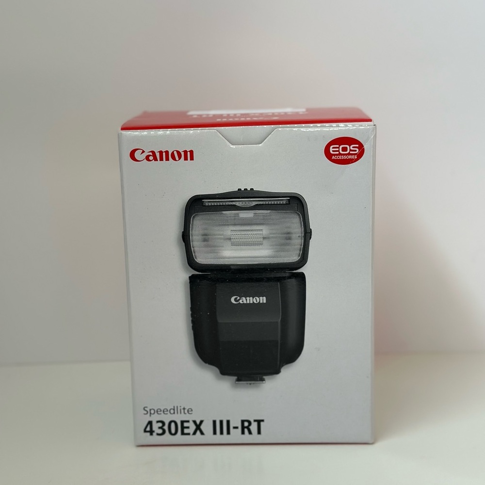 BOX ONLY Canon Speedlite 430EX III RT ONLY BOX & USER GUIDE (NO SPEEDLITE) READ